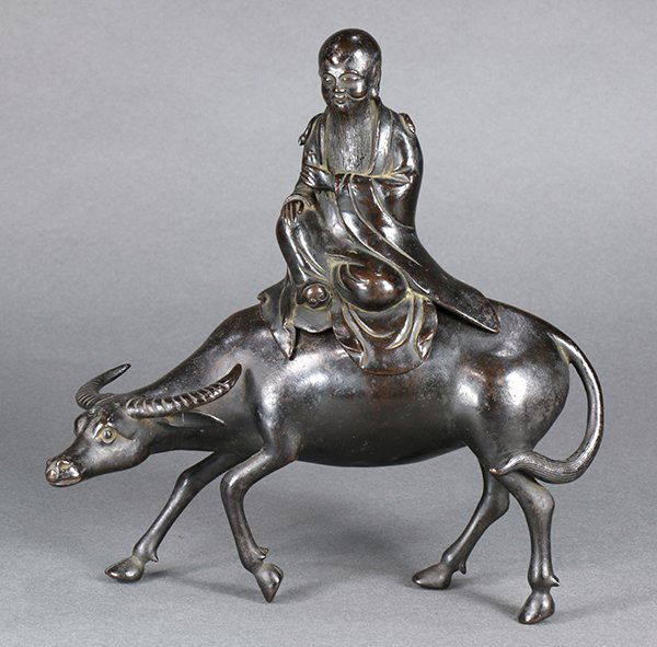 Chinese Bronze Sculpture, Laozi (1 of 6)
