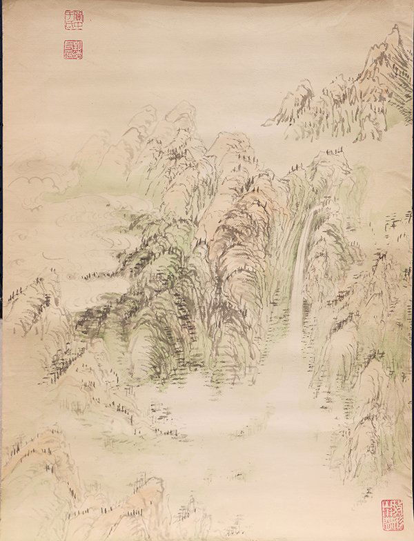 Chinese Painting, Yu Youren/Yu Wangde, Landscape (1 of 3)