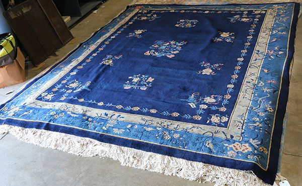 Semi-Antique Chinese Art Deco carpet, 9'4'' x 11'6" (1 of 6)
