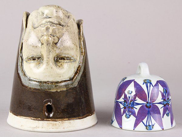 (Lot of 2) Danish porcelain bell and a figural (1 of 5)