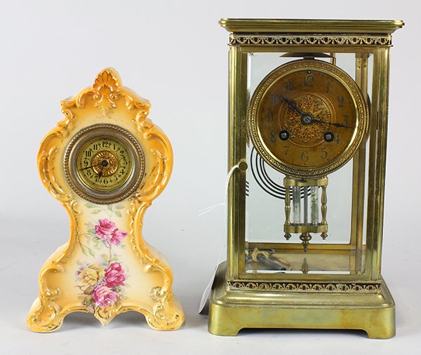 (lot of 2) French regulator mantle clock (1 of 3)