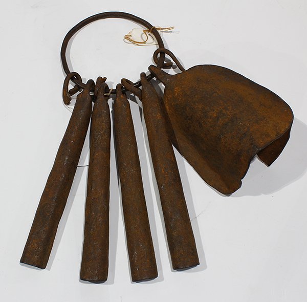 West African iron chime and bell form currency (1 of 2)