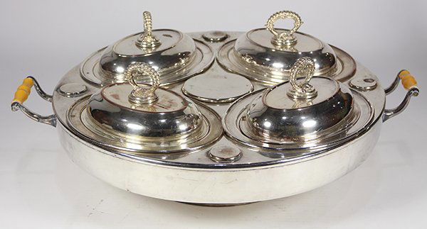 English silverplate lazy susan (1 of 6)