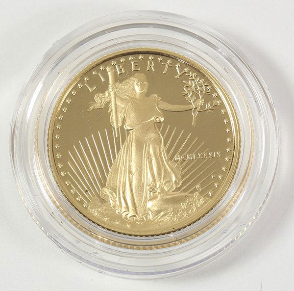 United States ten dollar American Eagle 1/4 oz (1 of 3)