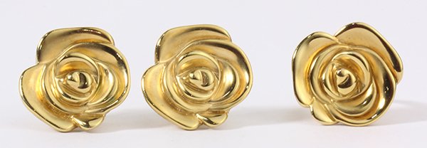 14k yellow gold flower jewelry suite (1 of 4)