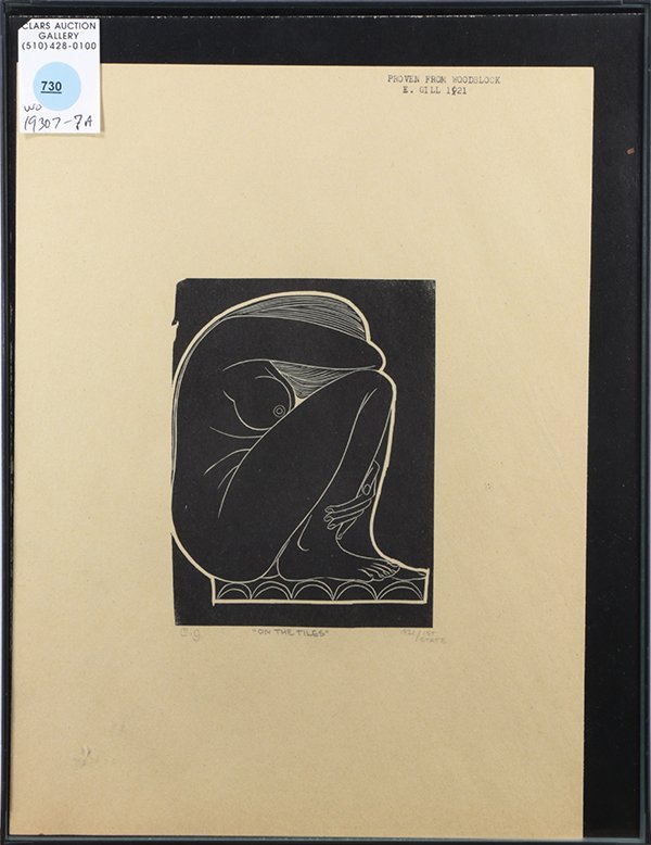 Print, Eric Gill, On the Tiles (1 of 1)
