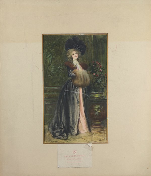 Europeans Prints: (lot of 6) After Leon Moran (American, 1864-1941), "Ready for a Stroll," lithograph, signed in plate lower left, After Irving R. Wiles, (American, 1861-1948), "The Yachting Girl," lithograph, unsigned