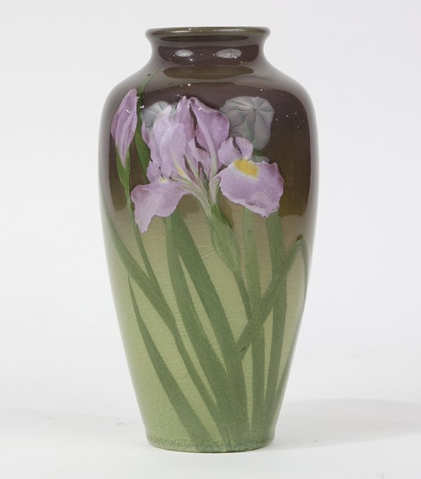 Rookwood Iris glaze art pottery vase, by Olga G (1 of 8)