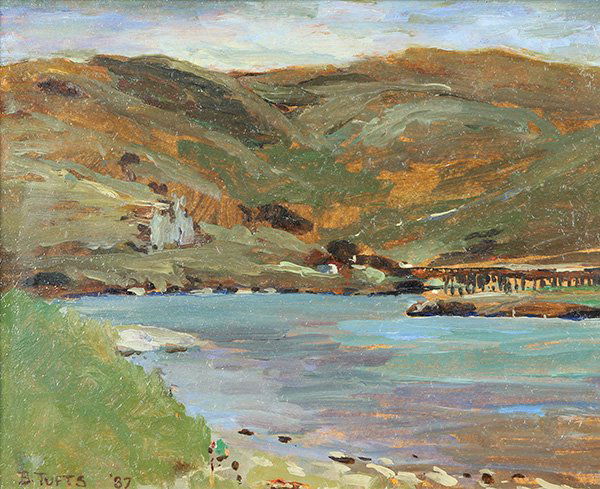 Russian River Near Duncan Mills, painting (1 of 4)