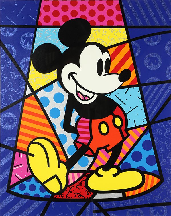 Print, Romero Britto, Mickey Mouse (1 of 4)