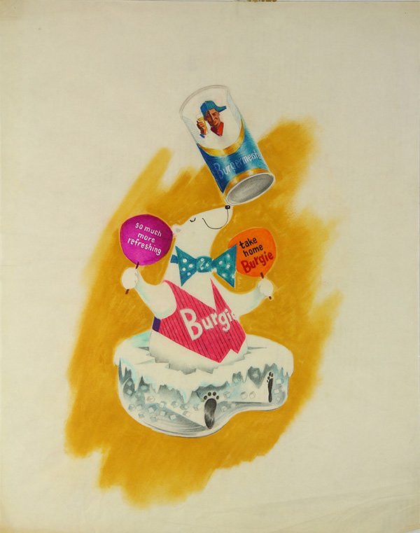 Burgermeister Beer, ad illustration (1 of 1)