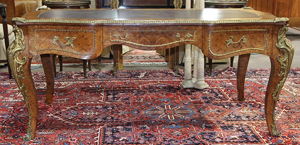 Louis XV style bureau plat (1 of 6)