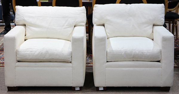 (lot of 2) Ralph Lauren overstuffed club chairs (1 of 3)
