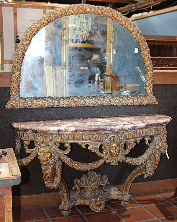 Renaissance style console table circa 1860 (1 of 9)