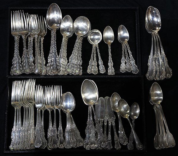 American sterling silver flatware group, 81.20 troy oz. (1 of 2)