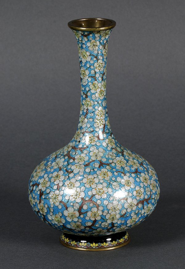 Japanese Cloisonne Ginbari Vase (1 of 6)