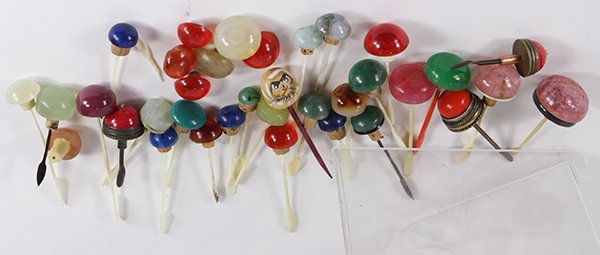 Bag of Chinese Snuff Bottle Lids (1 of 2)