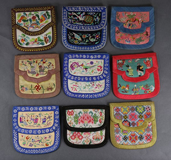 Chinese Textile Wallets (1 of 2)