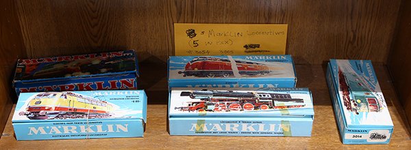 (lot of 5) Marklin locomotives in oringinal boxes, (1 of 1)