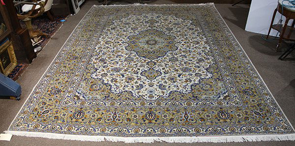 Indo-Tabriz carpet, 10'1" x 13' (1 of 4)