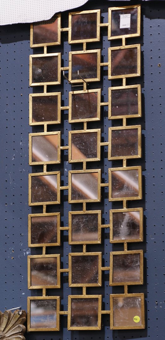 Italian Moderne style gilt framed mirror (1 of 1)