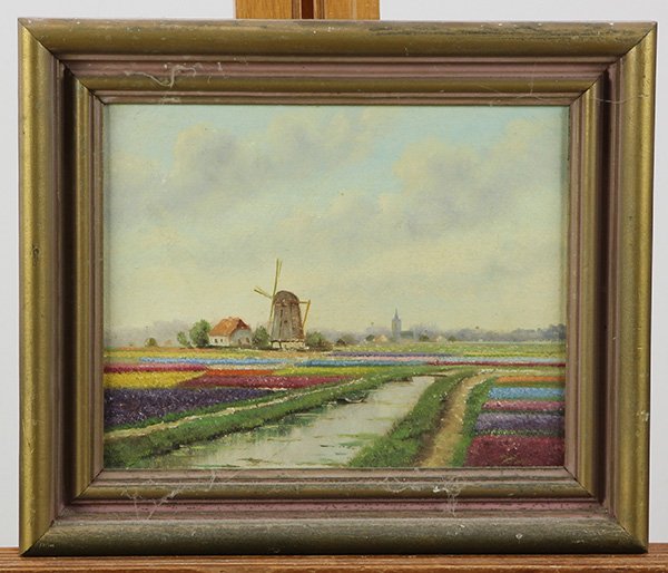 Dutch School, Tulip Fields, painting (1 of 1)