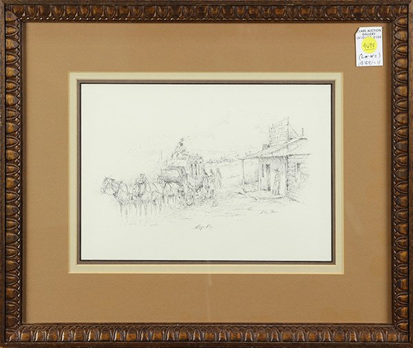 Drawings, Arthur Boos and Doug Prine, Cowboy Scenes (1 of 2)