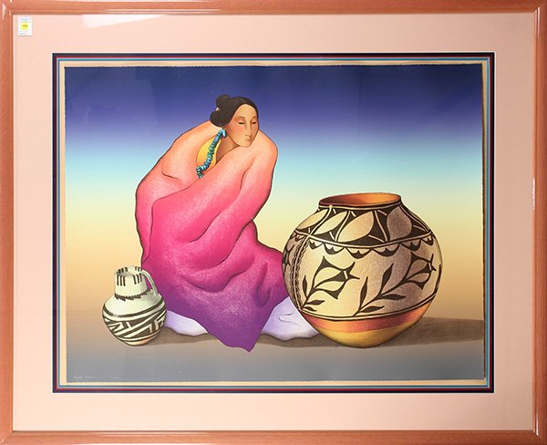 Print, Rudolph Carl (R.C.) Gorman, Thistle Jar (1 of 1)