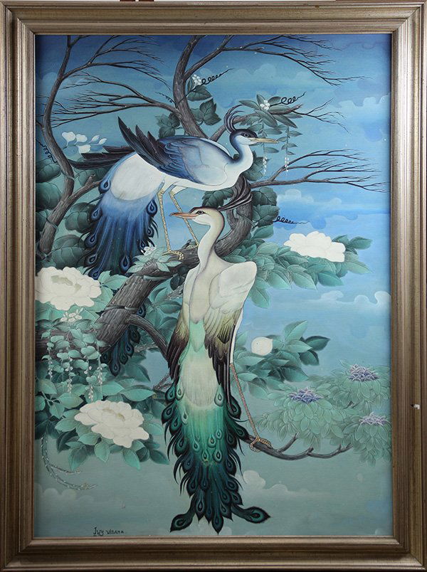 Two Peacocks, Painting (1 of 1)