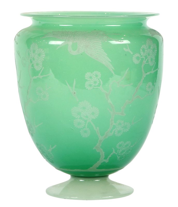 Steuben acid cut vase designed by Frederick Carder (1 of 7)