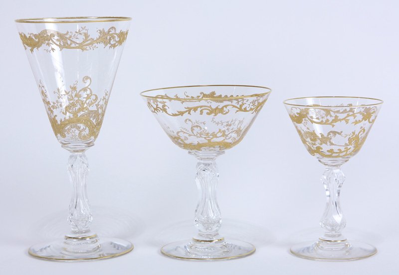 (lot of 24) St. Louis crystal stemware group in the (1 of 3)