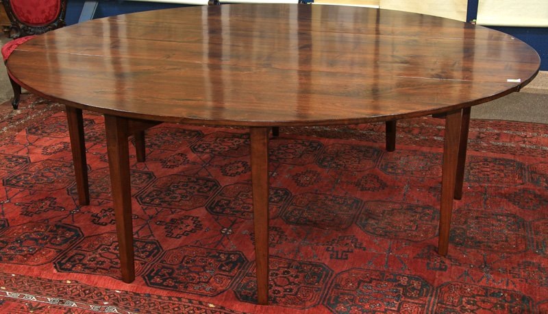 George III style walnut wake table (1 of 4)