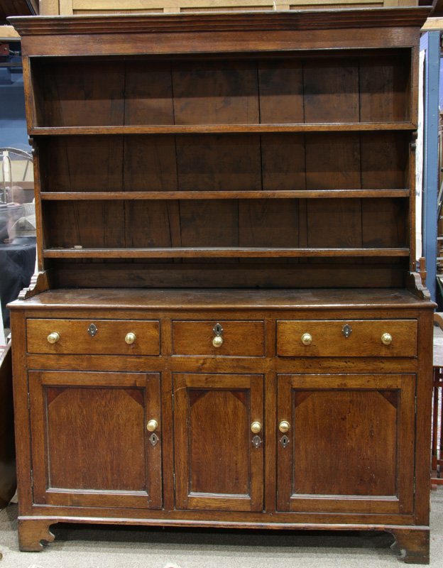 Welsh step back oak cupboard circa 1760, the (1 of 4)