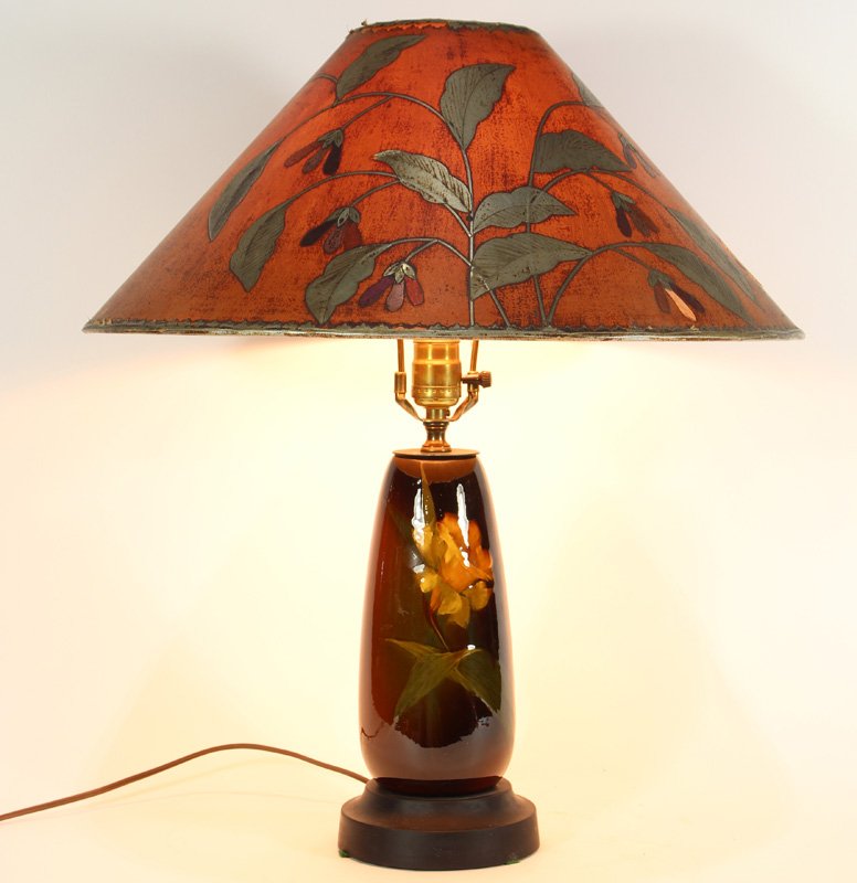 American art pottery table lamp (1 of 6)