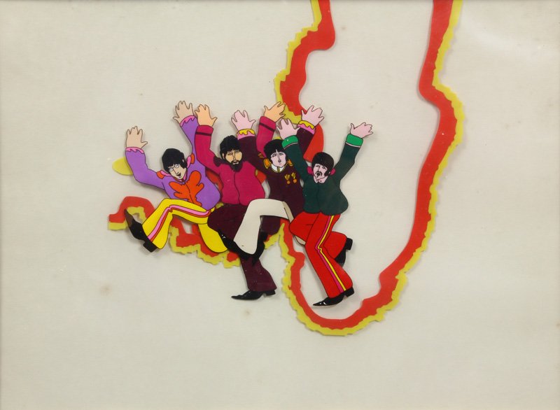"Yellow Submarine," hand-painted animation Cel, (1 of 3)