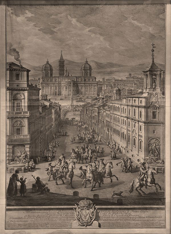 Print, Guiseppe Vasi , Grand View of Santa Maria (1 of 2)