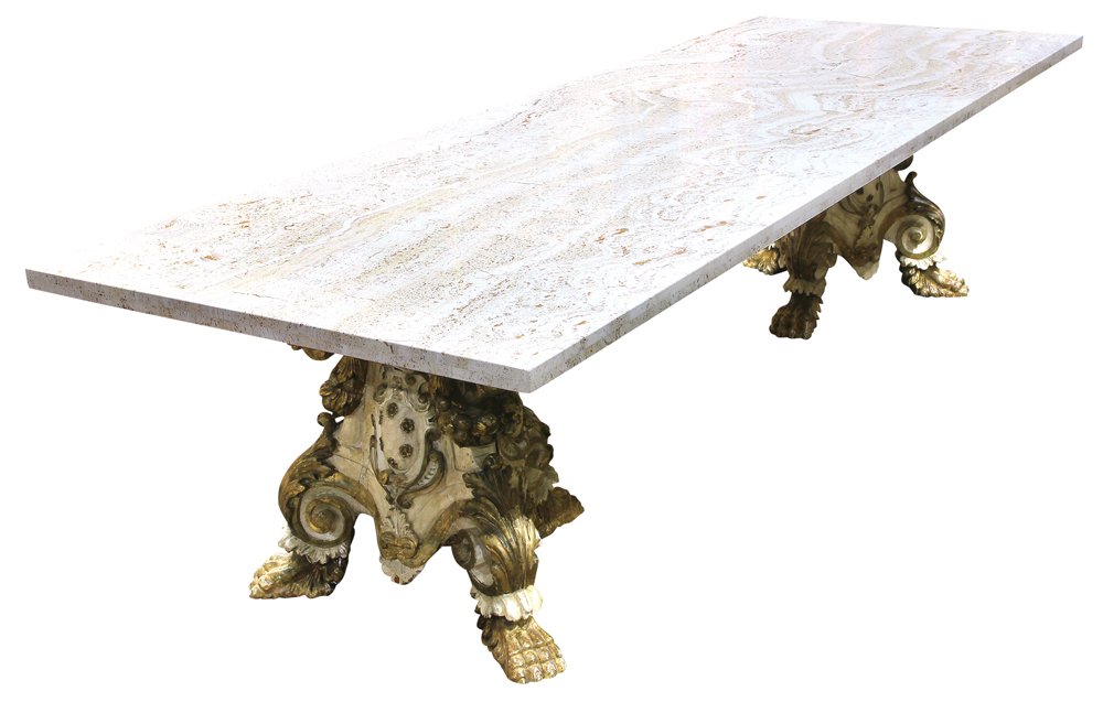 Italian Renaissance style partial gilt and relief (1 of 6)