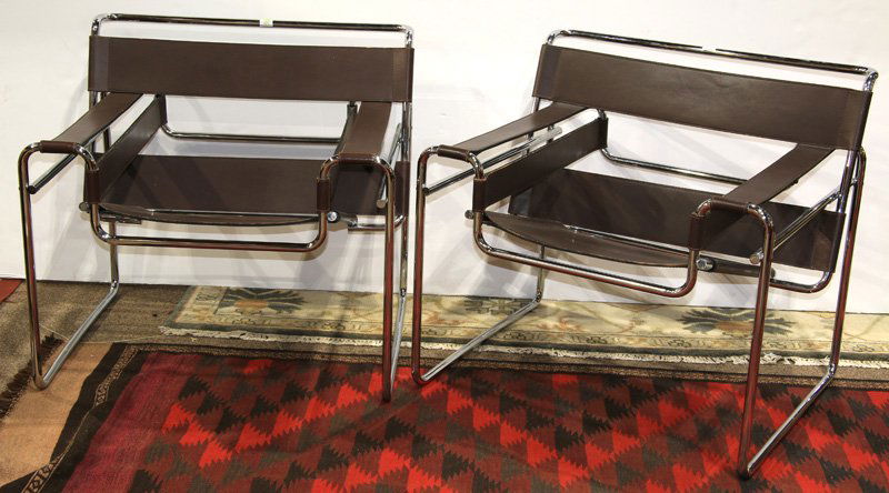 Pair of Marcel Breuer for Knoll "Wassily" chairs (1 of 2)