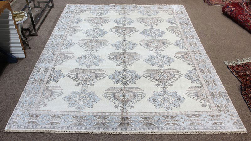 Persian bamboo silk carpet (1 of 3)