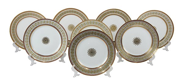 (Lot of 8) Russian porcelain plates from the Babigon (1 of 8)