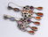 Pair of multi-stone, silver and 14k yellow gold - 4