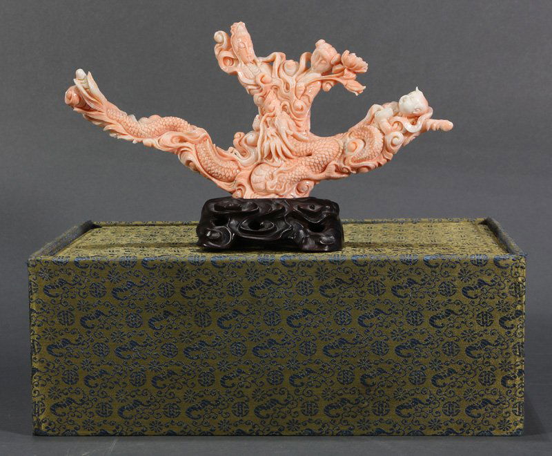 Chinese Figural Coral Carving (1 of 8)