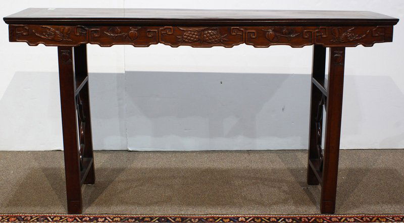 Chinese Wooden Altar Table, Fruits (1 of 3)
