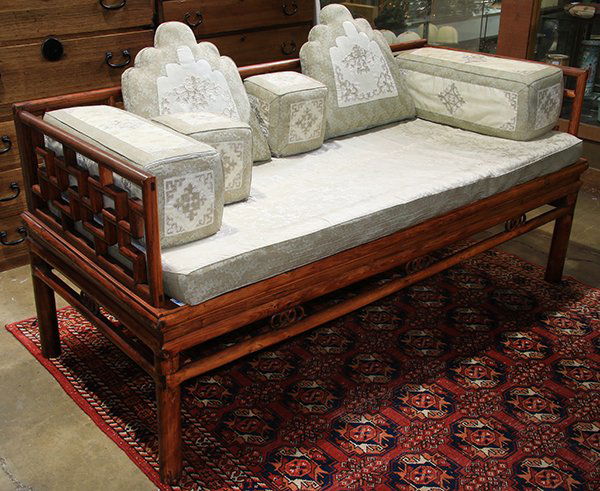 Chinese Wood Settee (1 of 1)