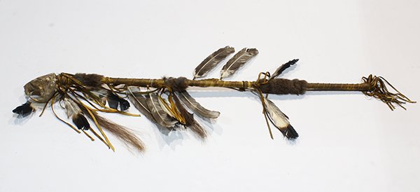 Native American Plains hide and fur covered dancing (1 of 2)