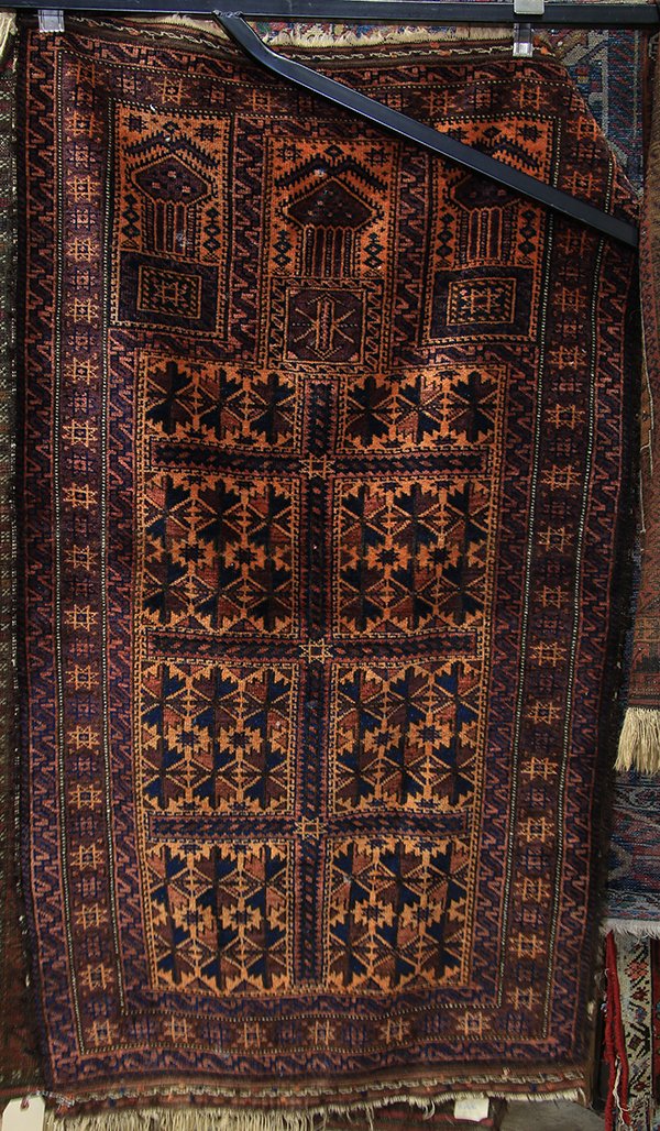 Afghan Belouch carpet, 2'9" x 4'10" (1 of 1)