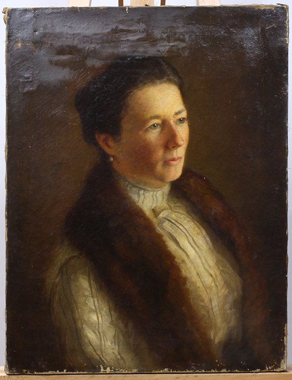 Painting, Portrait of a Woman in Mink Stole (1 of 1)