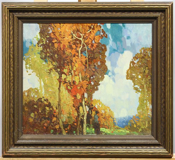 Autumn Trees, painting (1 of 1)