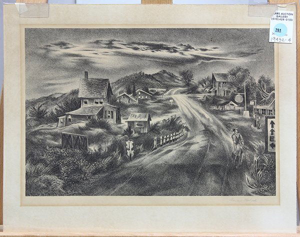 Print, Aaron Bohrod, Pennsylvania Highway (1 of 1)