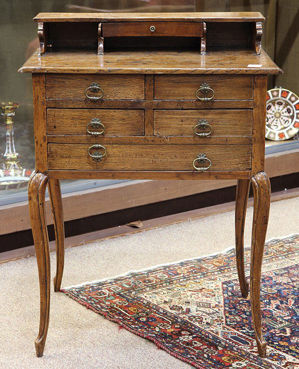 English oak diminutive ladies writing desk circa 1870 (1 of 9)